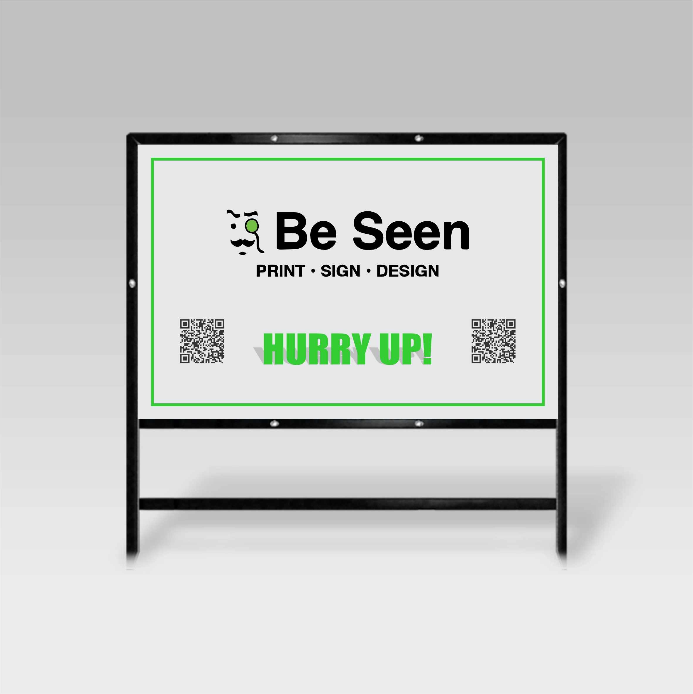 Premium yard signs with enhanced durability and professional finish